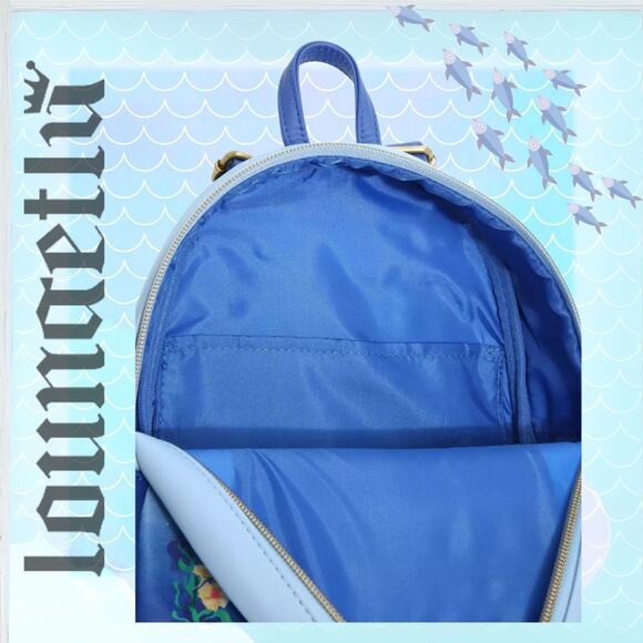 NWT Loungefly Disney The Little Mermaid Ariel Daydreaming Mini Backpack